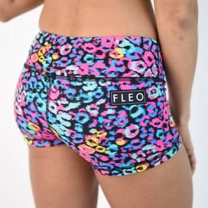 Fleo Miami Leopard Shorts Size Medium